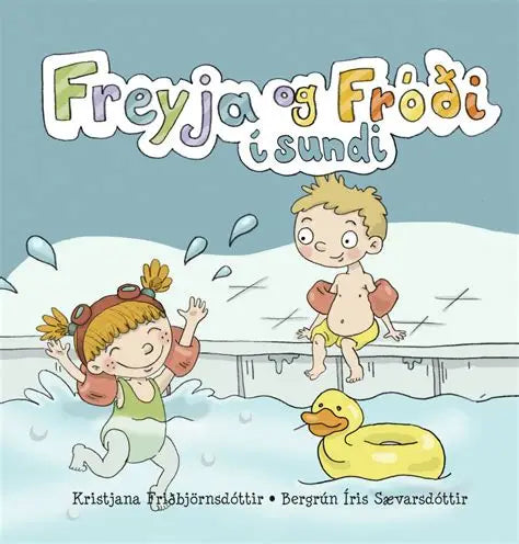 Freyja og Fróði fara í sund